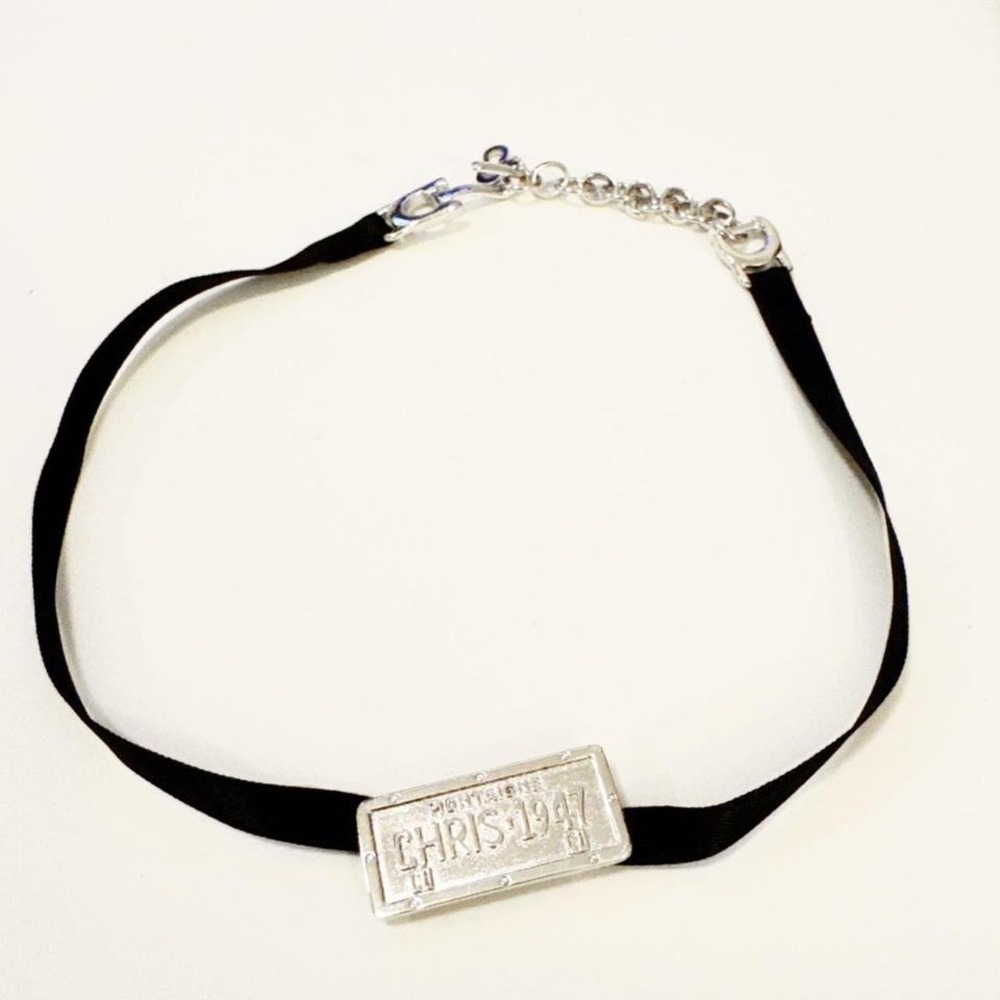 Dior License Plate Choker